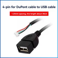 MX1.25 4Pin To USB Cable Type-A Female Port Supports Luckfox Lyra Plus Motherboard Extension Cable Data Transfer Cable 2