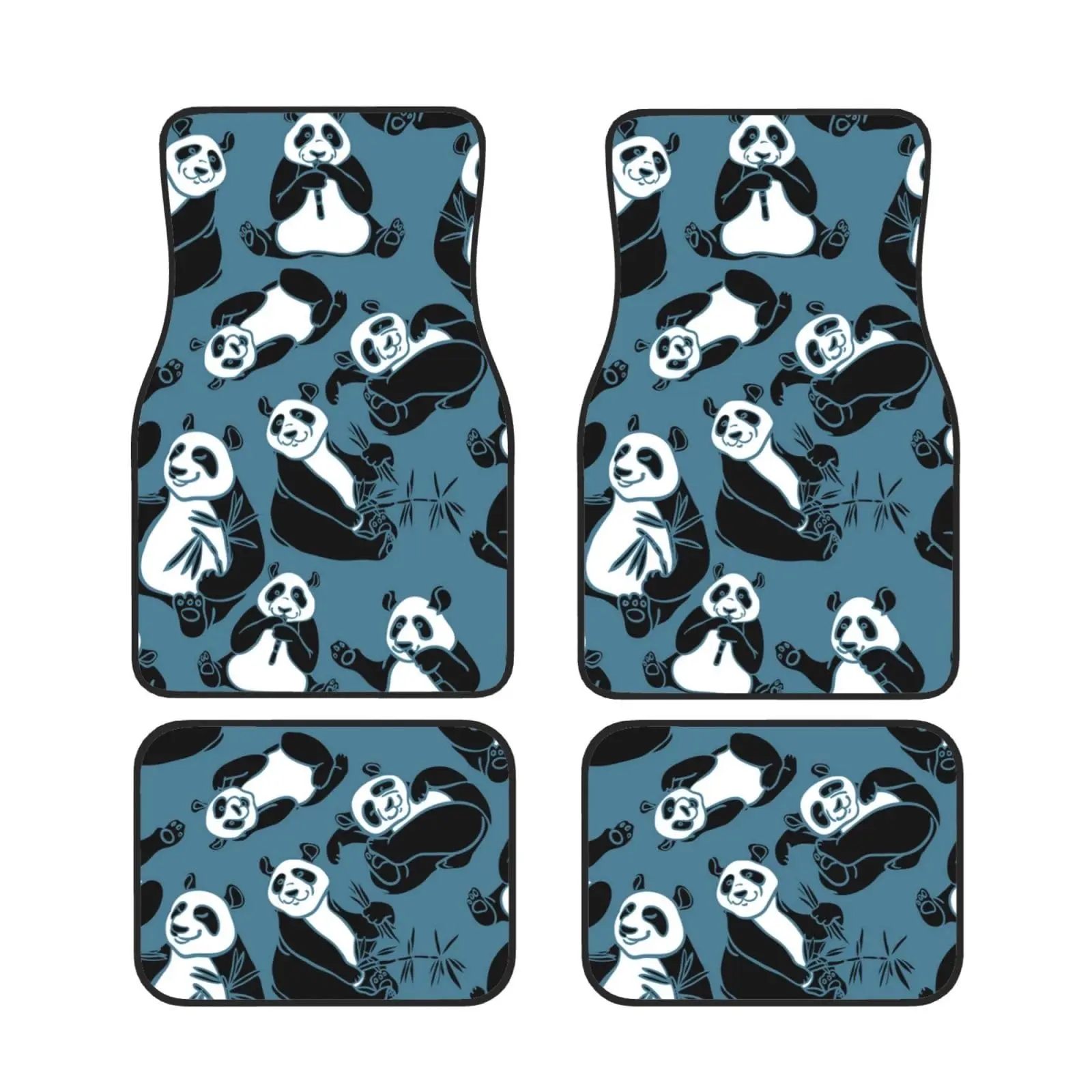 

Автомобильные коврики в виде животных, универсальные Нескользящие Коврики для передних и задних ножек автомобиля, защита от погодных условий, 4 шт. в комплекте