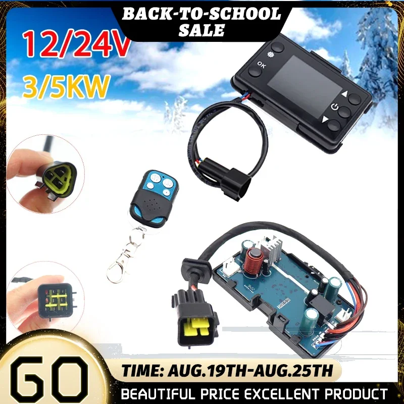 12V 24V Diesels Air Heater LCD Monitor Switch + Remote Control + Control Board Motherboard For Car Parking Heater Controller