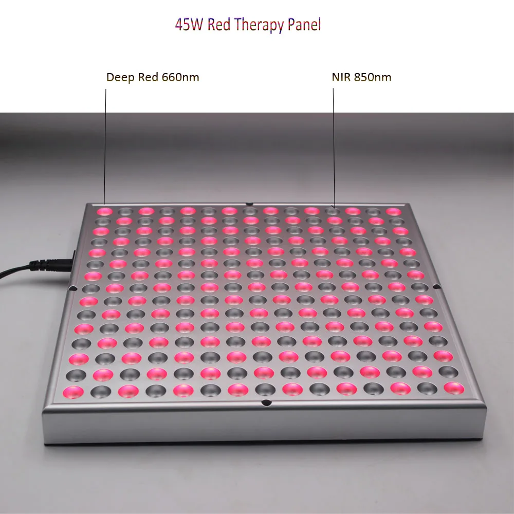 Red Light Therapy Panel 45W 630nm 660nm 850nm Infrared Lamp LED Grow Flowering lights