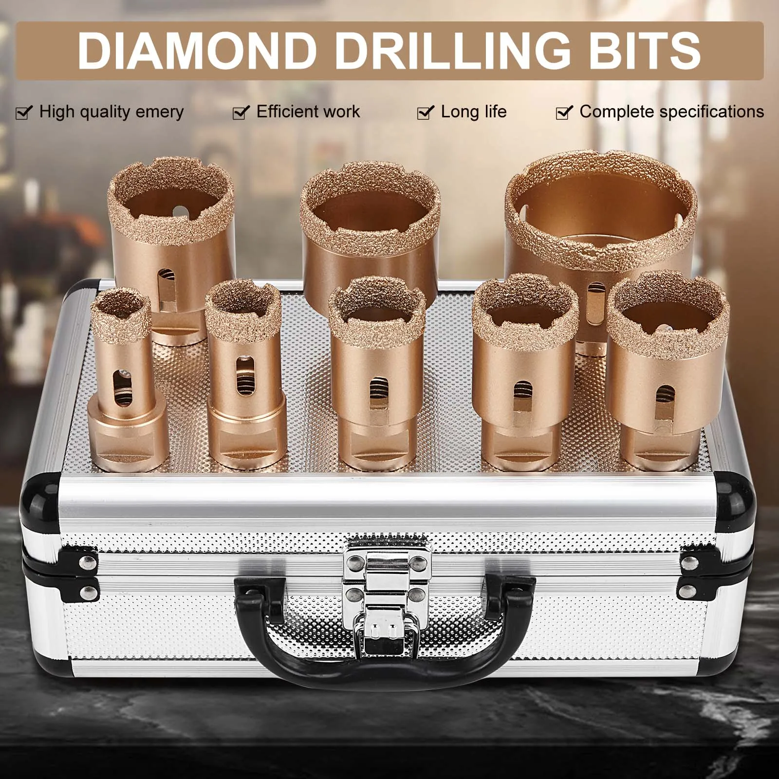 Diamond Drill Bits Set Tiles Tools M14 Tile Diamond Drill Set