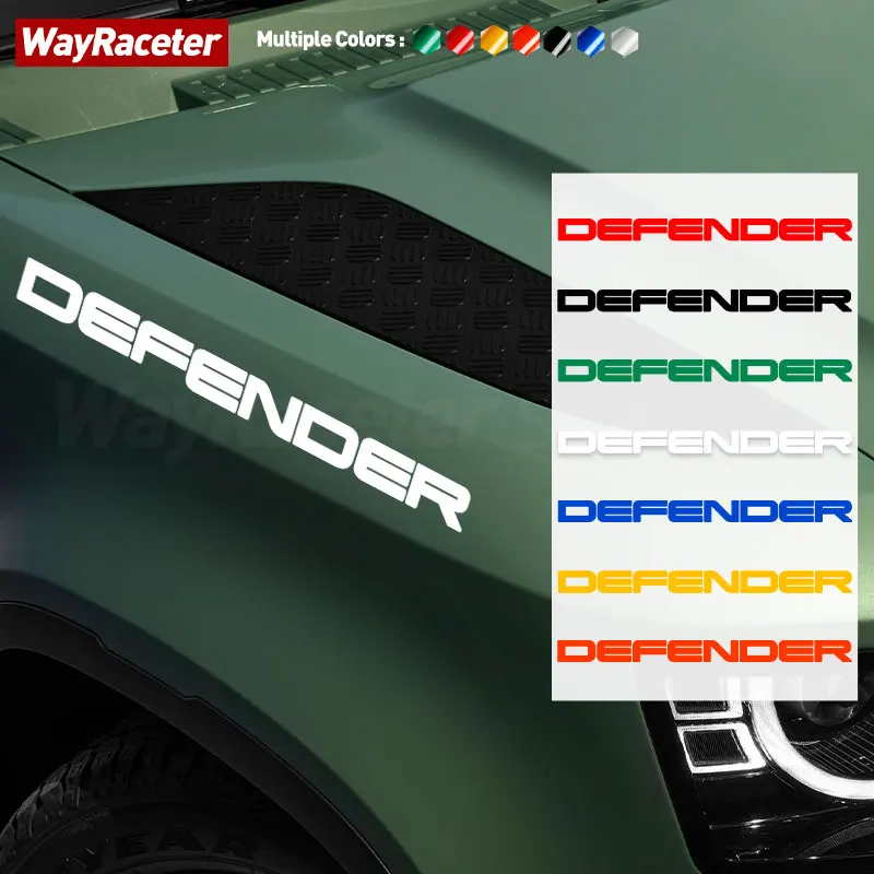 1 Pc Decalcomania In Vinile Riflettente Copertura Motore Cofano Laterale Adesivo Cofano Per Land Rover Defender L663 90 110 130 2022 Accessori