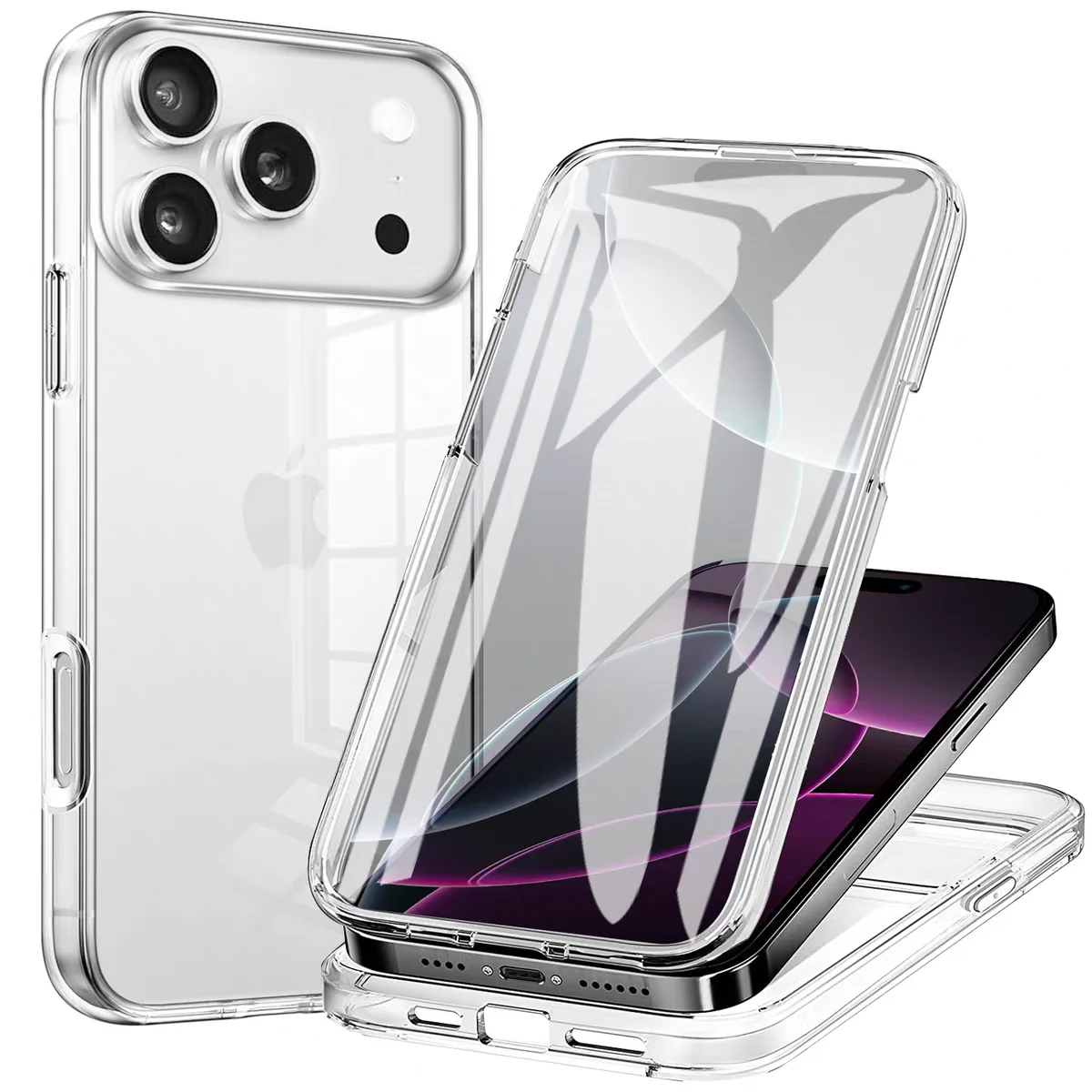 360° All-Inclusive Anti-Drop Protective Phone Case with Integrated Film