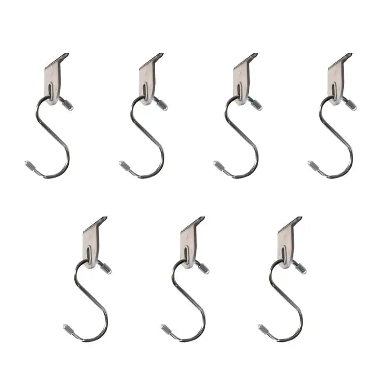 

Heavy Duty S-Shaped Hanging RV Awning Hooks - 7-Pack - Gray