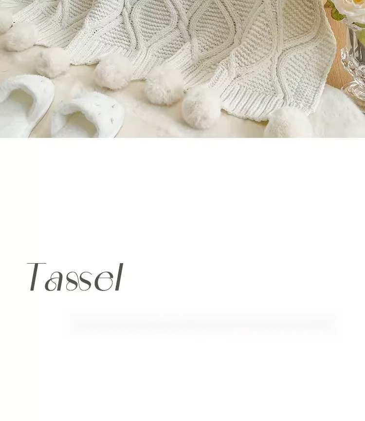 Manyue Home Ins Network Red Same Type Plush Knitted Blanket Nap Cover Blanket Office Air Conditioning Blanket Bedroom_voghion.com