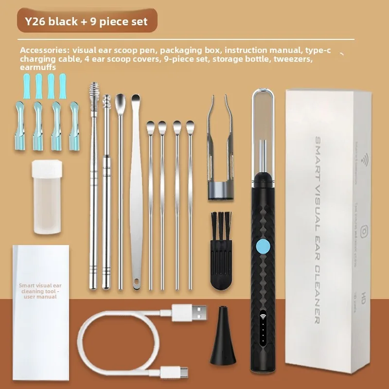 รูปสินค้า เครื่องทำความสะอาดหูอัจฉริยะ พร้อมกล้อง WiFi ชาร์จ USB-C