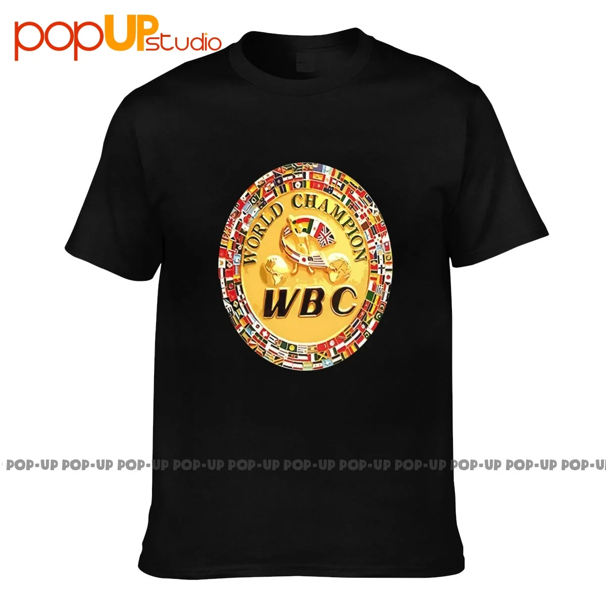 Wbc Boxing Championship T-shirt Tee Shirt Top Retro Hip Hop