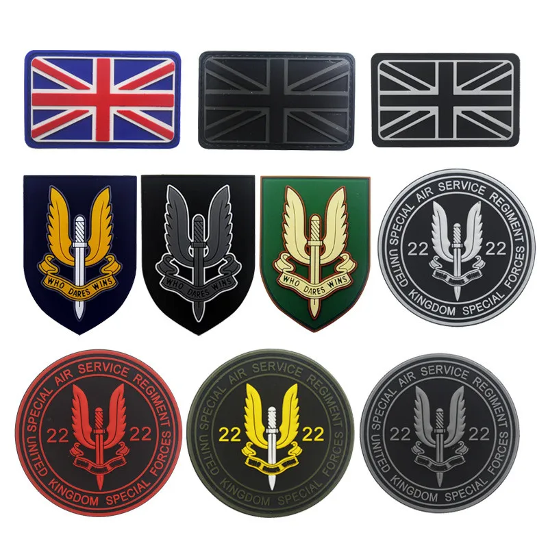 Нашивки UK, флаг SAS, светоотражающая наружная тактическая нашивка на руку, логотип, наклейки в стиле милитари