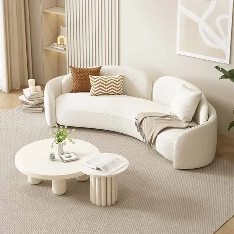 Minimalist Nordic Style Sofa Living Room Lounge Reading Lambswool Sofa Modern Ergonomic Free Shipping Canape Salon Furniture