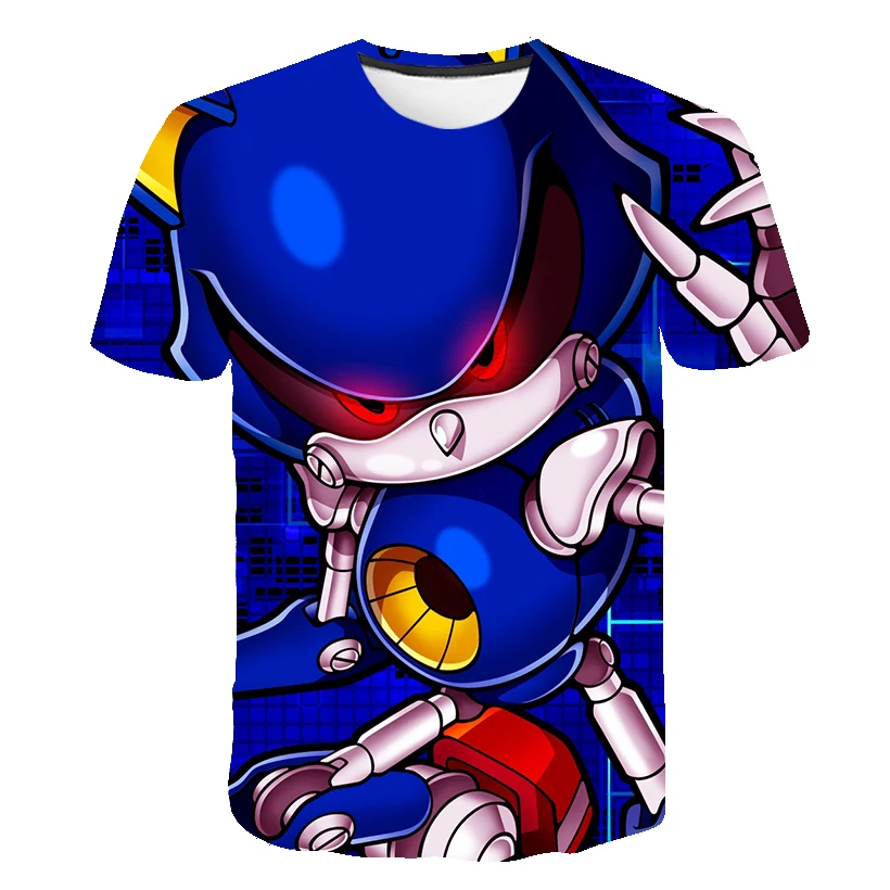 2022 Newest Harajuku sonic 3D Print Cool T-shirt boys girls Short Sleeve Summer Tops Beauty T shirt Fashion sonic Tees jordan t shirt