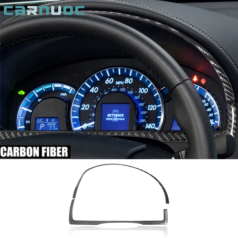 

Carbon Fiber Speedometer Styling Stickers Frame Strip For Toyota Camry 2012 2013 2014 Car Interior Decorative Accessories