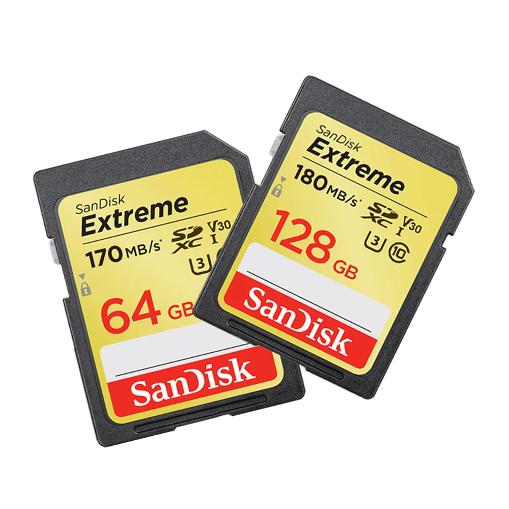 SanDisk Secure Digital Memory Card 256GB 128GB 64GB SDXC 32GB SDHC Camera SD Flash Memory Card For Digital SLR Camera Camcorder