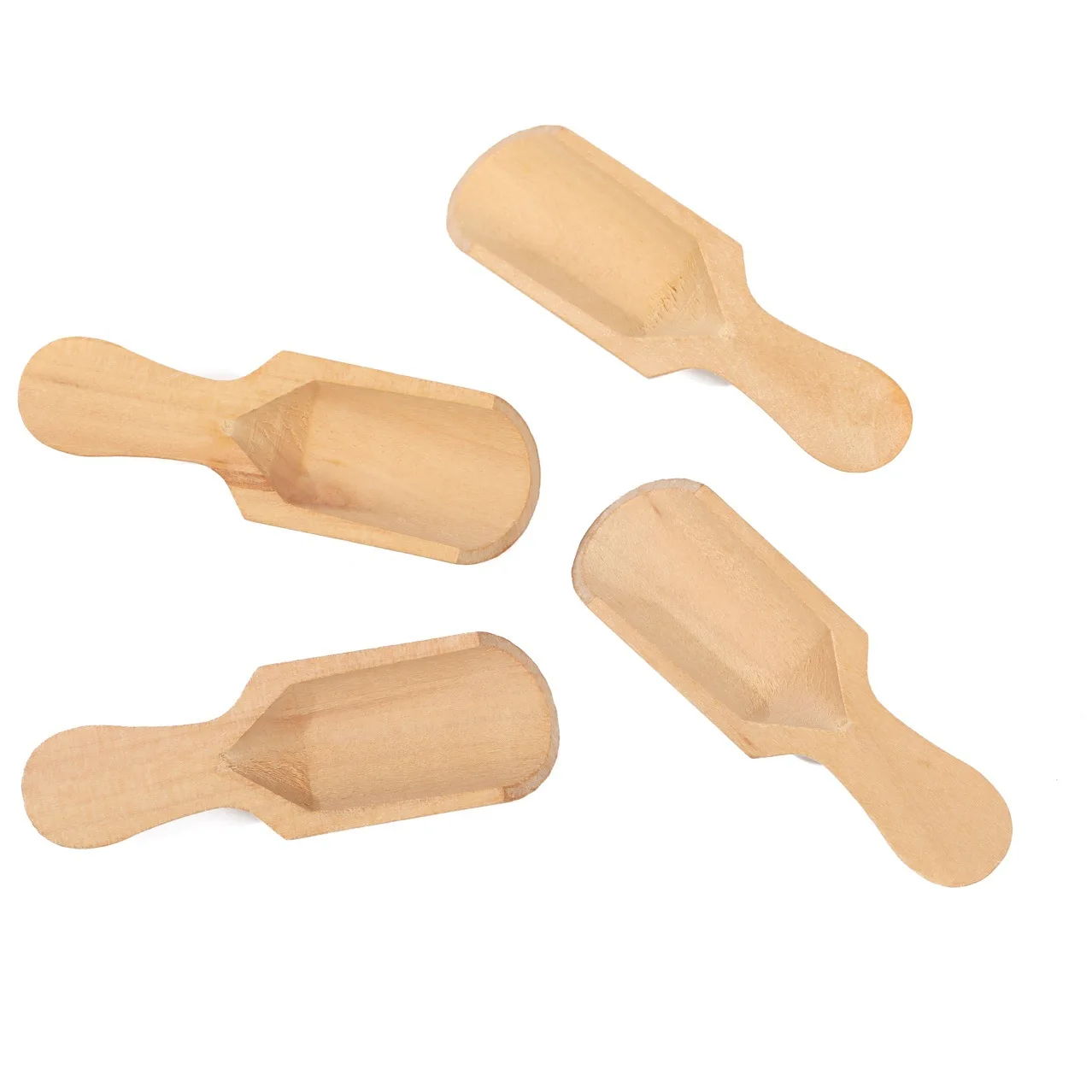 Small Wooden Spoon Creative Dessert Salt Spoon Children Milk Powder Measuring 1/5PCS Kitchen Accessories