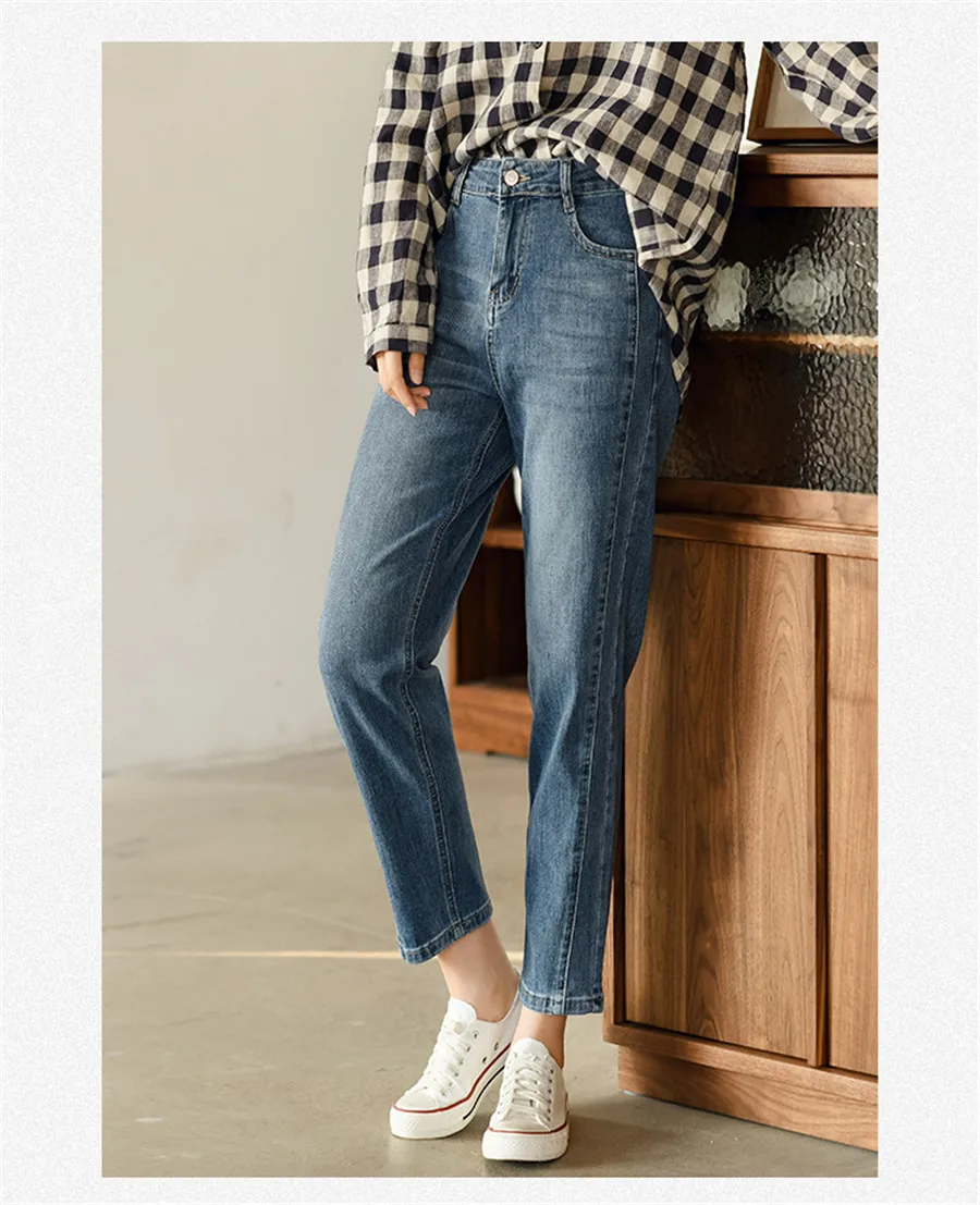 baggy jeans New Slim Women Jeans Trousers Simple Design High Quality Cozy All-Match Female Daily Casual Pencil Denim Pants gap jeans
