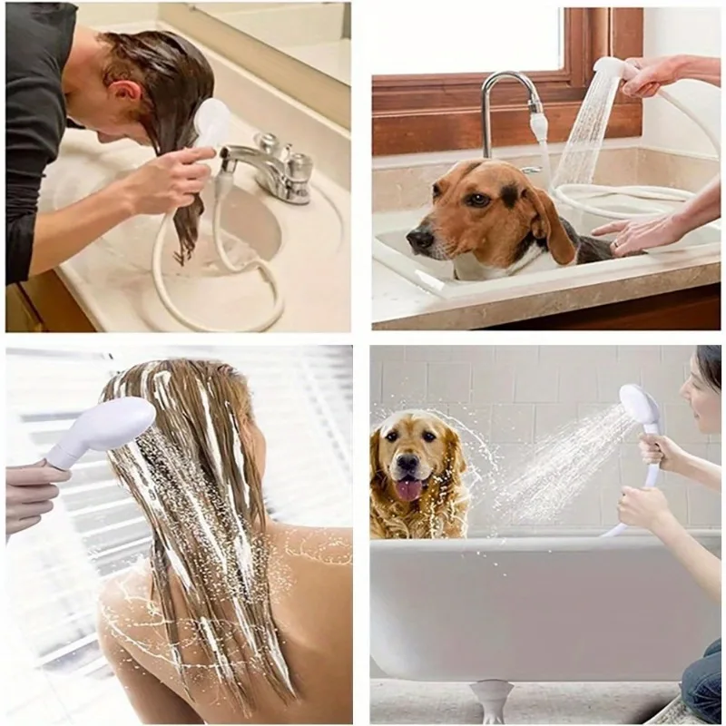 Portable Handheld Faucet Shower Sprayer for Pet Bathing Hair Washing Easy Installation Multi Purpose Shower Accessories