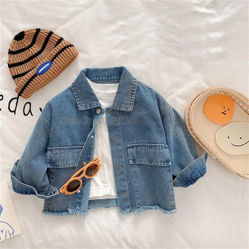 Baby Denim Jacket Spring Autumn Fashion Boys Girls Clothing Kids Coat