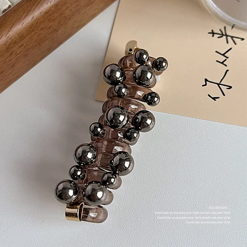 Anello Per Capelli Con Perle Annodate Semplici Da 1 Pezzo - Foto 12