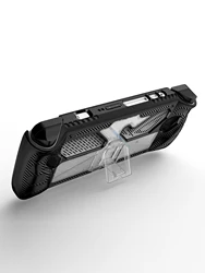 Silicone Shockproof Protective Cover with Stand for Handheld Game Console (Black 1)