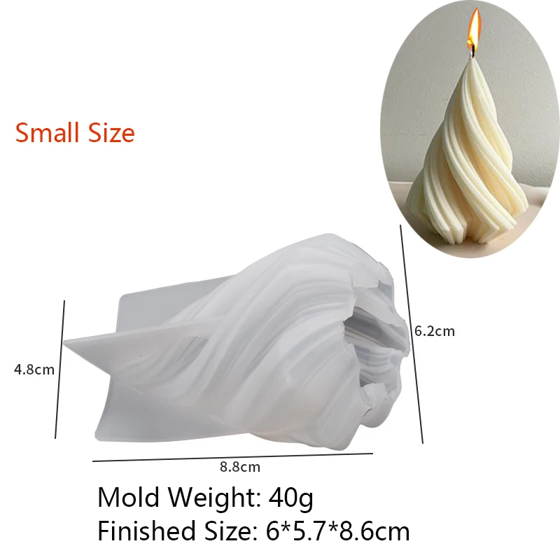 Geometric Wave Candle Silicone Mold