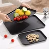 Heavy-Duty Black Rectangular Serving Tray - Non-Slip Surface, Commercial Grade for Restaurants, Hotels, Cafes & Fast Food 3