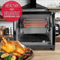 Countertop Rotisserie Oven, 3 Cooking Functions: Rotisserie, Sear and No Heat Rotation, 15-Pound Capacity, Black 2
