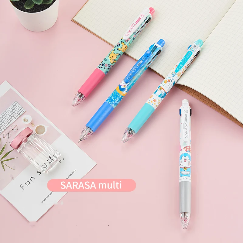 Japanese Zebra Limited Cartoon Multifunctional Gel Pen Mechanical Pencil 4+1 0.4/0.5mm Stationery For School Students Gift