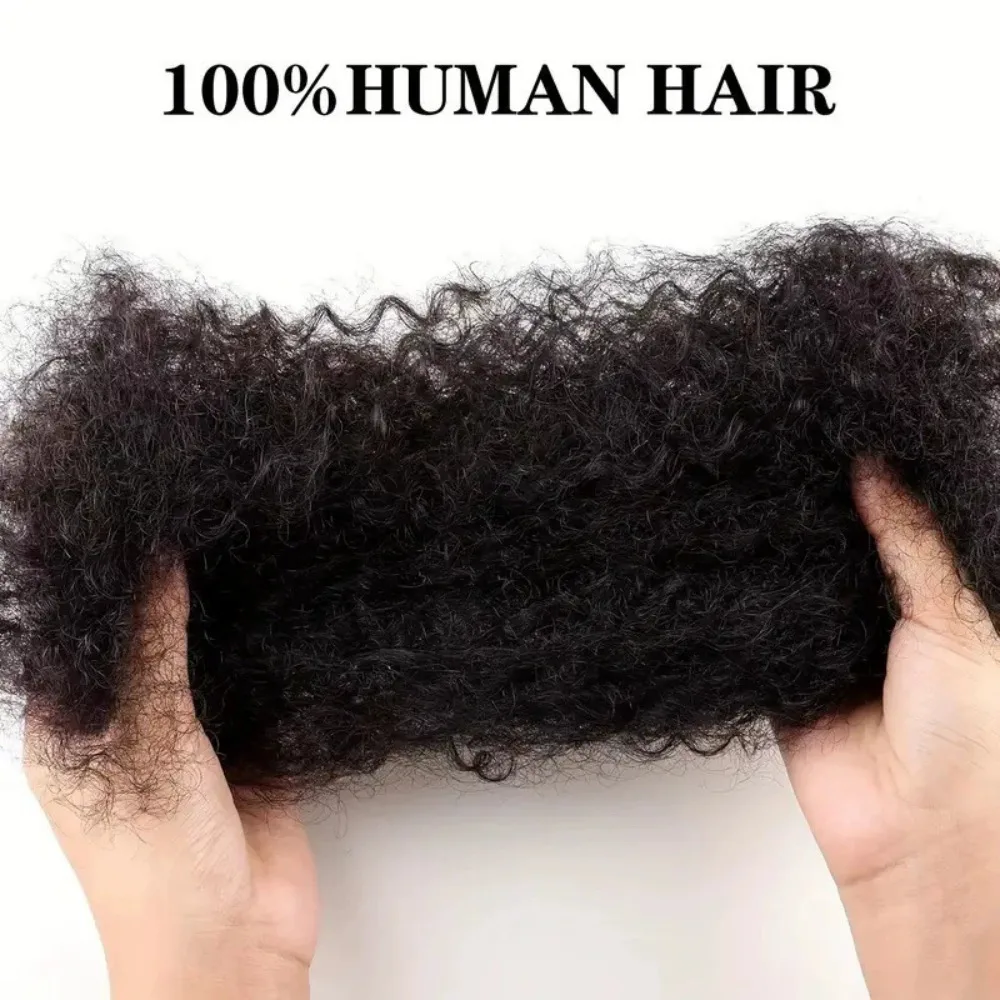 Brazilian Hair Afro Kinky Curly Wave 100% Human Hair Bulk For Braiding Twists Hair For Micro Twist Afro Kinky Hair Extension 2