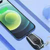 1500mAH Mini Keychain Power Bank Emergency Portable Charger Compatibility for IPhone Samsung Xiaomi Small Size Powerbank 4