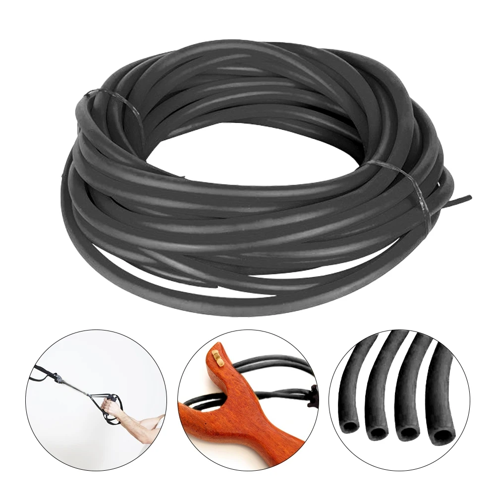 1M/3M/5M Natural Latex Tube Elastic Rubber Band Slingshots Catapults ...