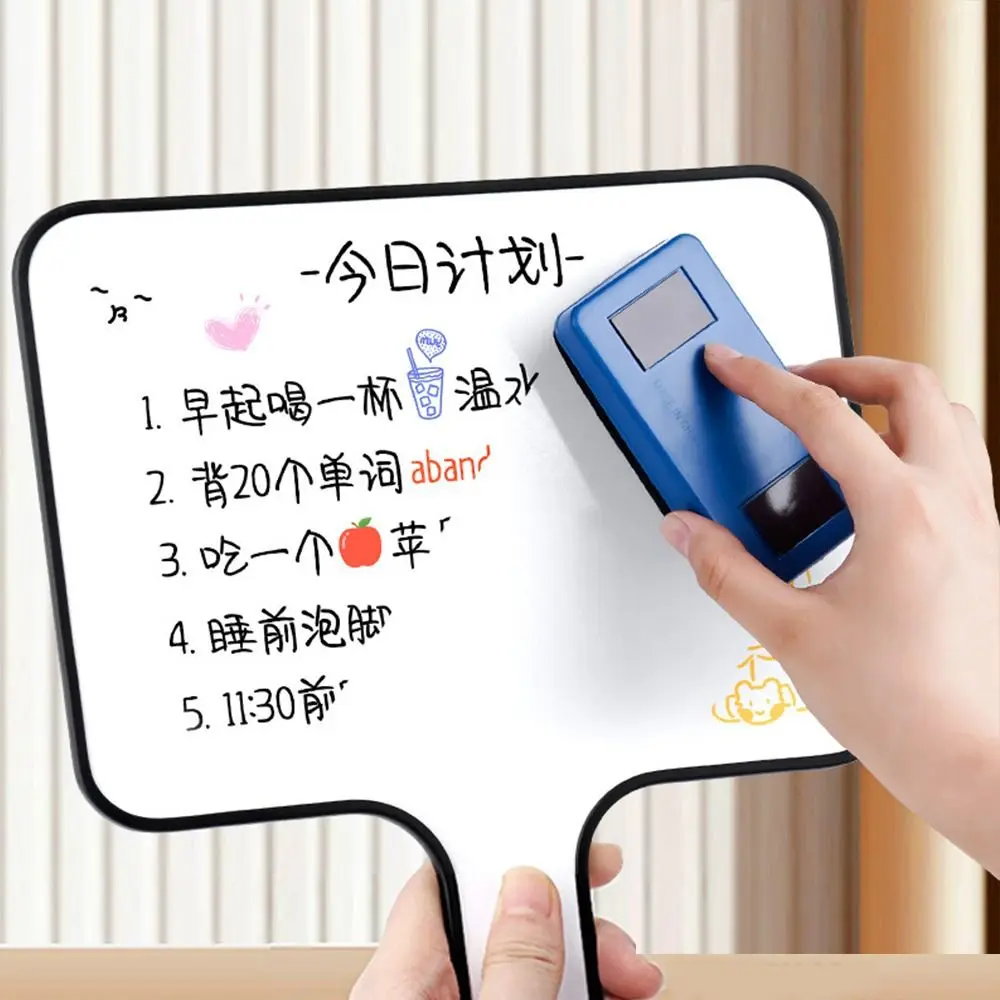 학교 사무실 메모용 소형 핸드헬드 화이트 보드, 교사 용품, 건식 지우기 화이트 보드, 지워지는 응답 게임 화이트 보드, 3 개/세트