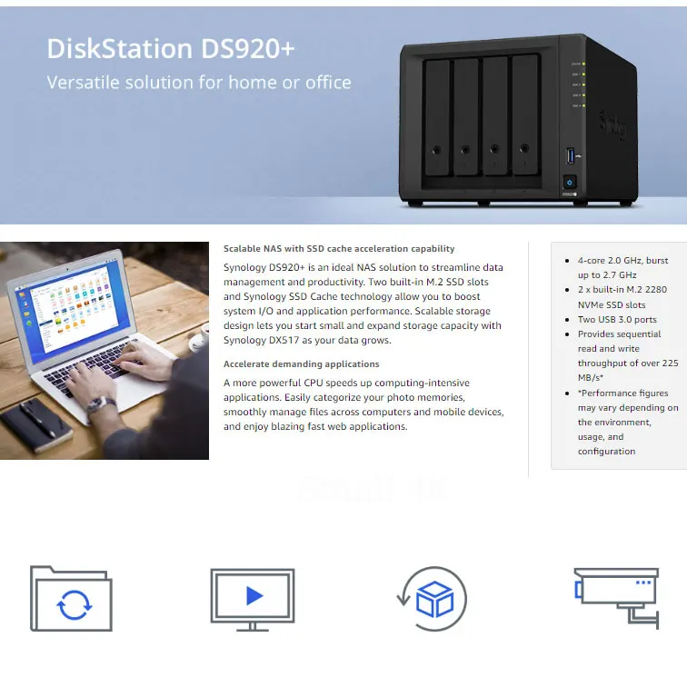 ◇Synology DiskStation DS920+ 4-BAY◇HDD付き