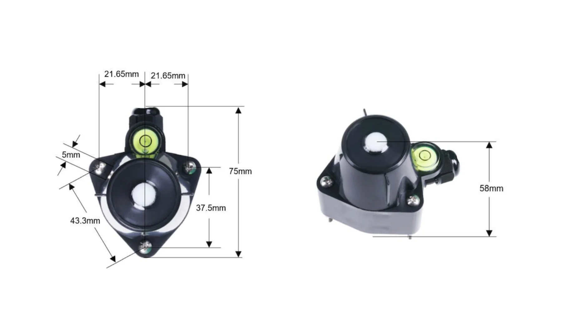 Industrial Light Intensity Sensor, MODBUS-RTU RS485 &0-2V (S-Light-02), with Wat