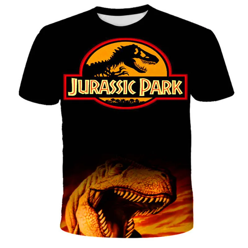 2022 summer new style Dinosau T shirt kid boys girls fashion loose casual tops fit 3-14 years old kids 3d print T shirts supreme shirt