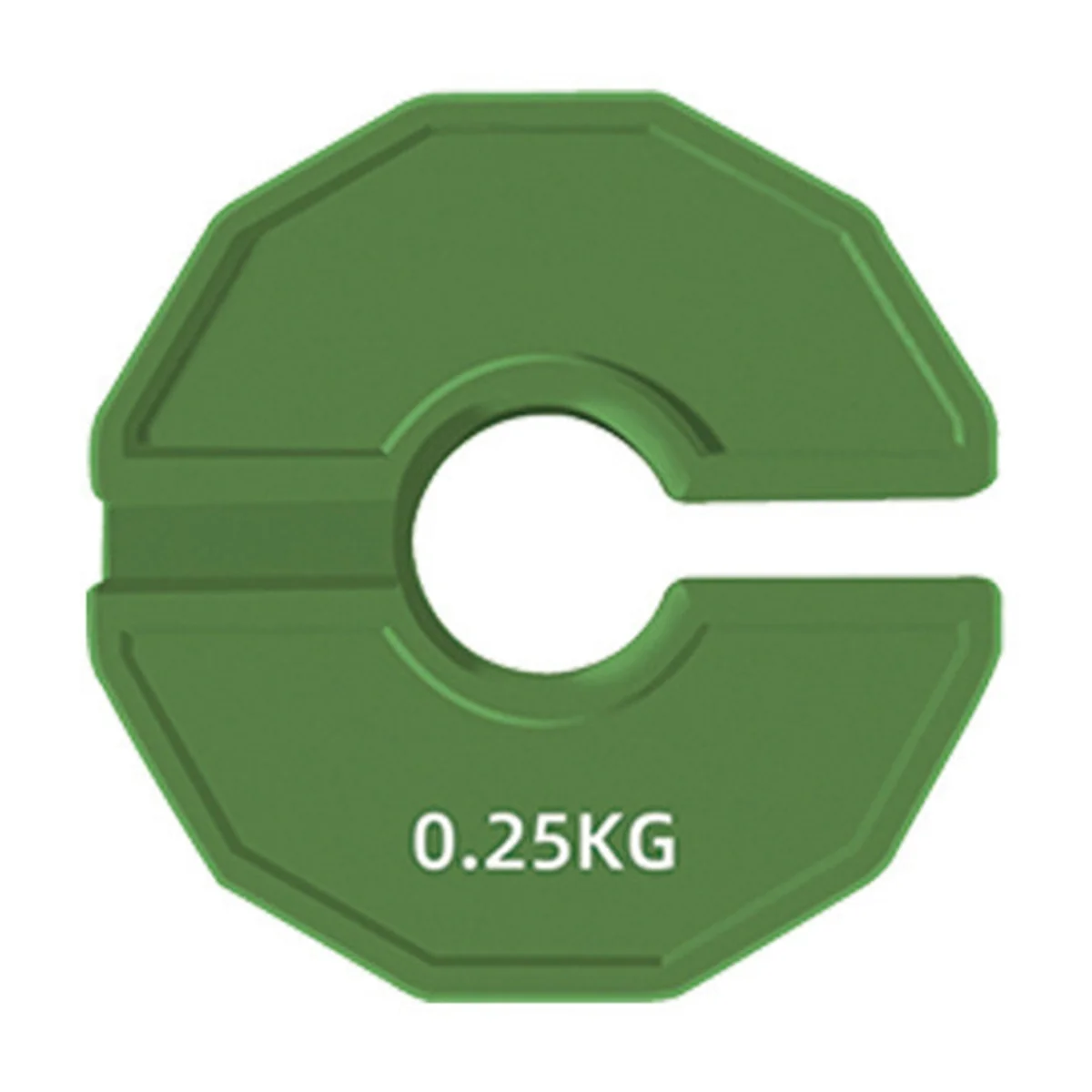 N18R 1Pcs Gym Micro-Type Plates Dumbbell Fractional Weight Plate Rubber Fractional Weight Plates Add-on Change Green 0.25KG
