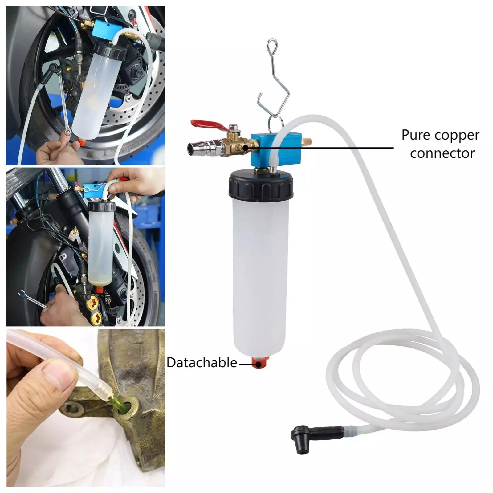 Automotive Brake Fluid Oil Replacement Tool Universal Pump Oil Bleeder Empty Air Exchange Equipment for Car brake bleeder kit
