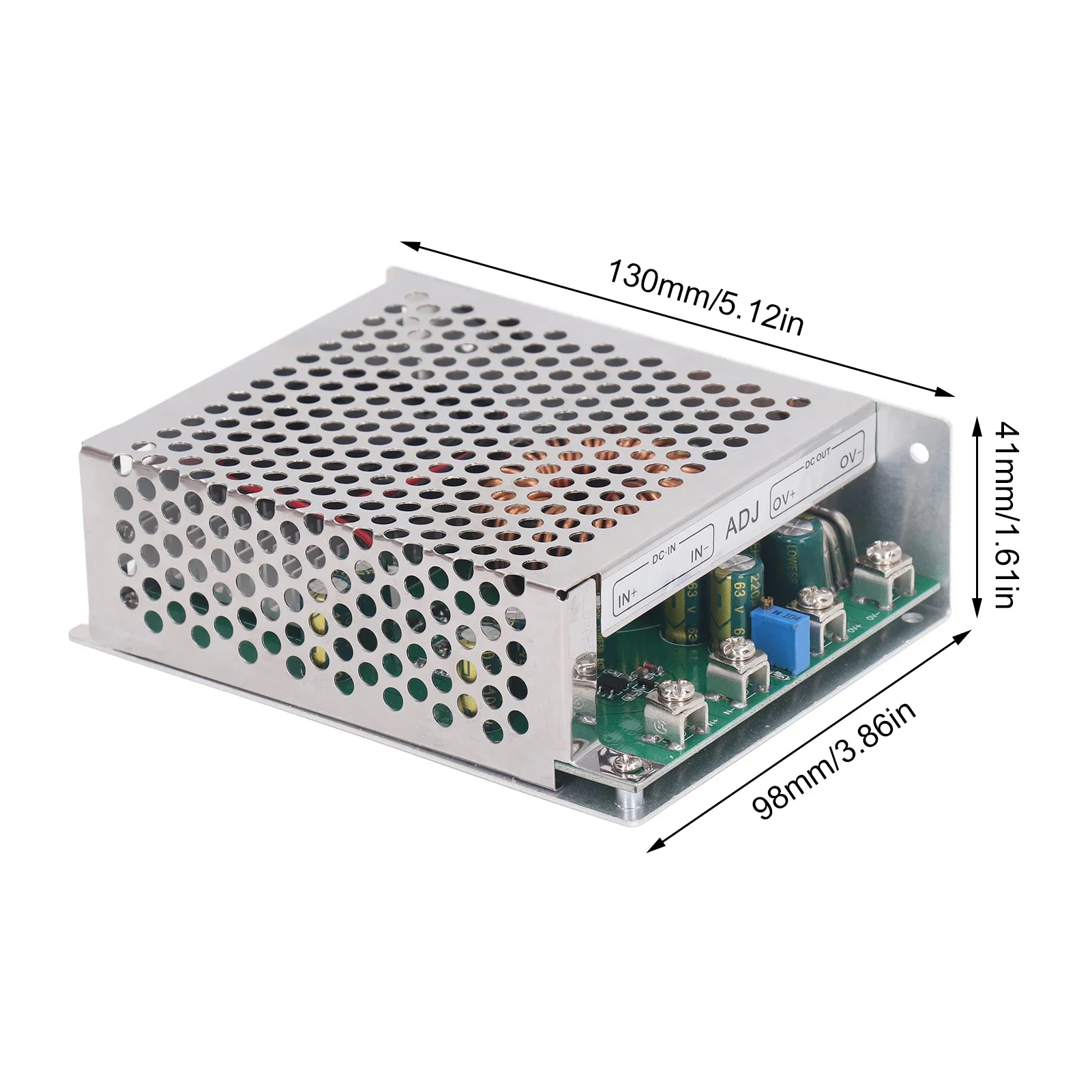 High-Power Adjustable DC-DC Converter with Cooling Fan, 1000W 50A
