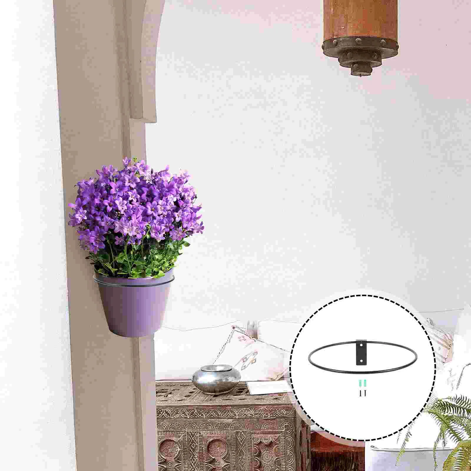 

Plant Saucers for Outdoors Flower Pot Wall Mount Shelf Indoor Hanging Bonsai Rack Hook up Mounted Shelves