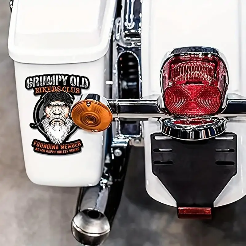 

Картинка Grumpy со старыми велосипедными наклейками, наклейки на мотоцикл, ретро стикеры на шлем, винтажные наклейки для мотокросса