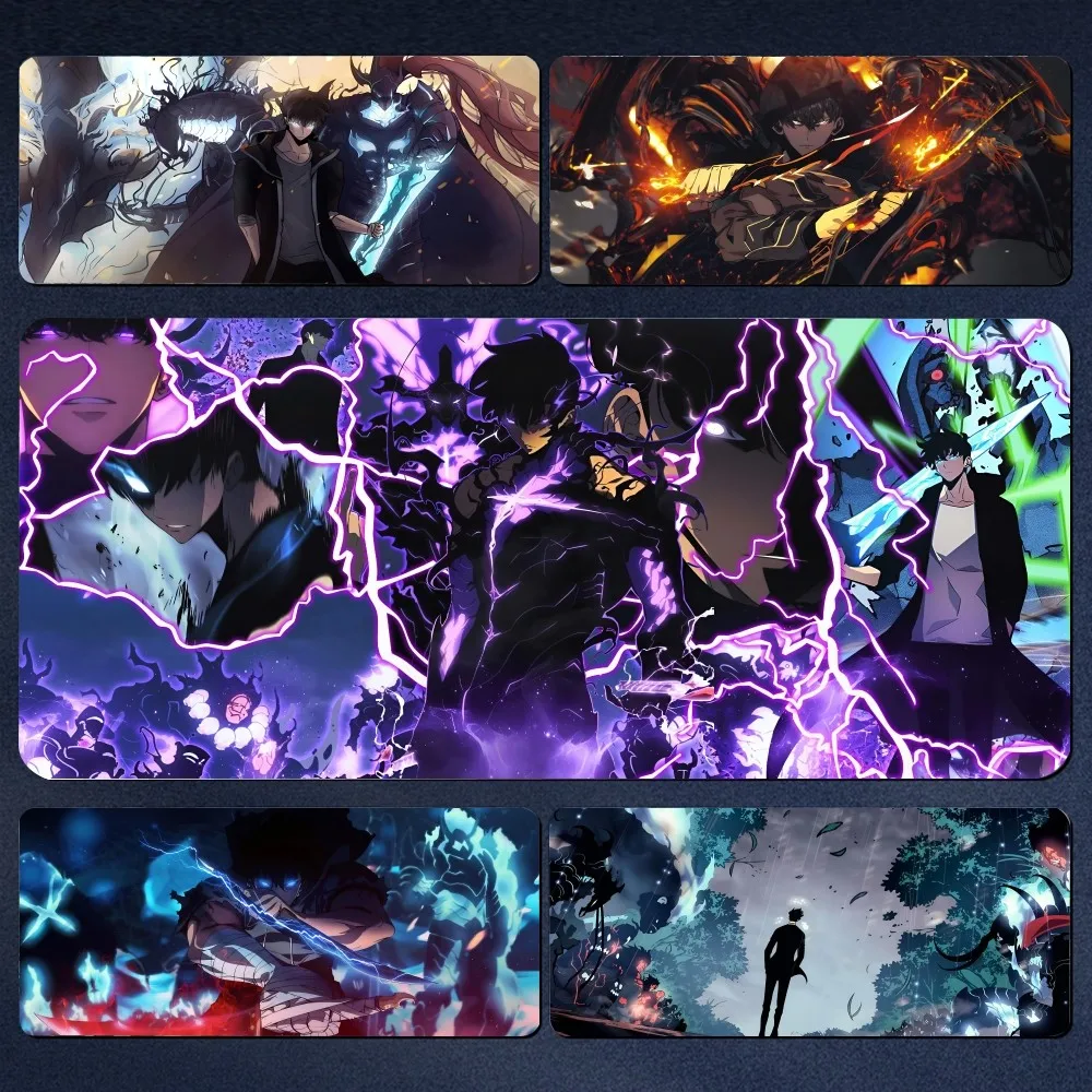 Grande Lockedge Gaming Mouse Pad Anmie Solo Nivelamento Mousepad Teclado de Computador Table Desk Mat