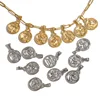 RHYSONG Vintage Twelve Constellation 316L Stainless Steel Pendant Round Chic Design Jewelry Accessories For Women Necklace Diy 6