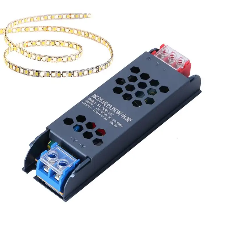 

Светодиодный адаптер для ленточных светильников, высокоэффективные энергосберегающие трансформаторы низкого напряжения, стабильный и надежный источник питания светодиодного напряжения