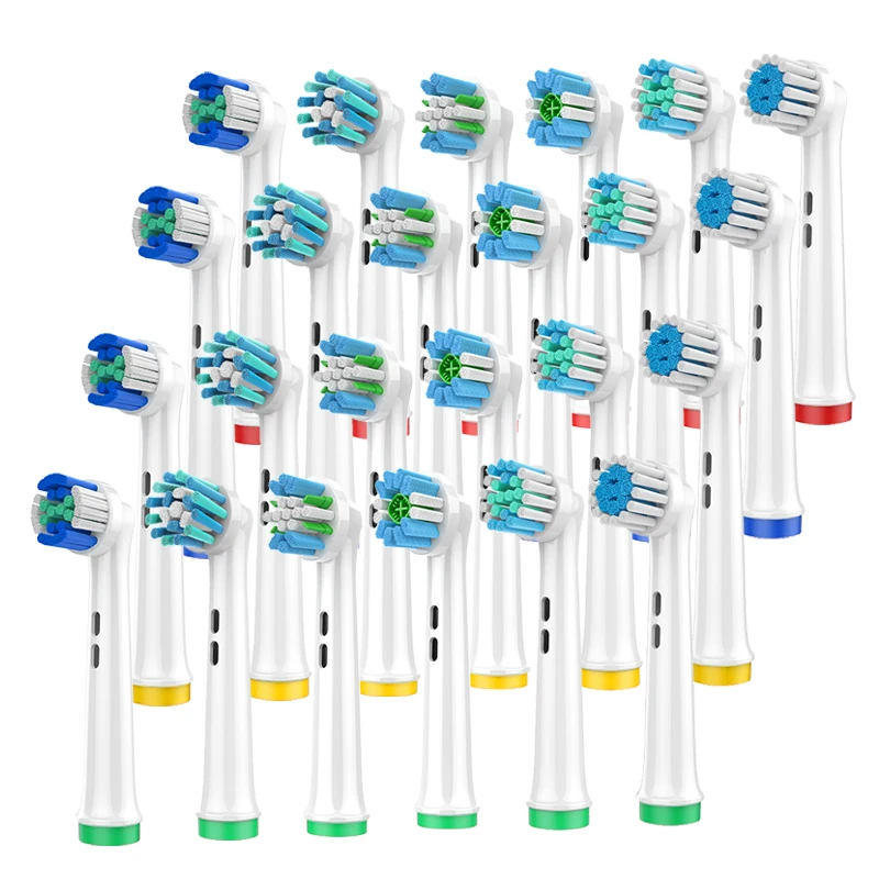 сменная насадка braun oral b cross action eb50rb 4 PCS Electric Toothbrush Replacement Heads For Oral B, 3D Whiteing/Precision Clean/Floss Action/Cross Action/Gum Care/Sensitive