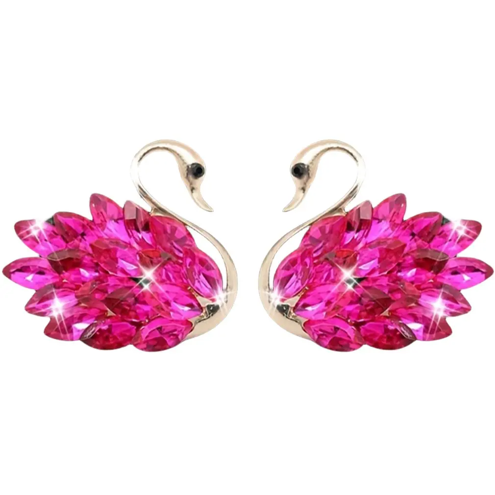 Description Picture 6 of item2pcs Diamond Swan Car Accessories for Girls Couples Swan Car Air Freshener Perfume Diffuser Pink Diamond Auto Ornament Gift