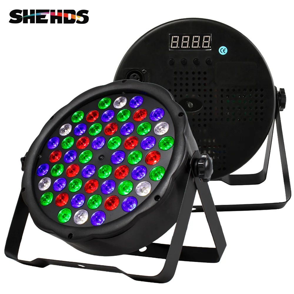 

SHEHDS RGBW 54x3W LED Par Lights Strobe DMX Controller Party Dj Disco Strobe Dimming Lighting Effect Projector