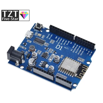 ESP-12E WeMos D1 UNO R3 CH340 CH340G oparty na płyta rozwojowa WiFi ESP8266 tarcza inteligentny elektroniczny PCB do kompatybilnego z Arduino IDE