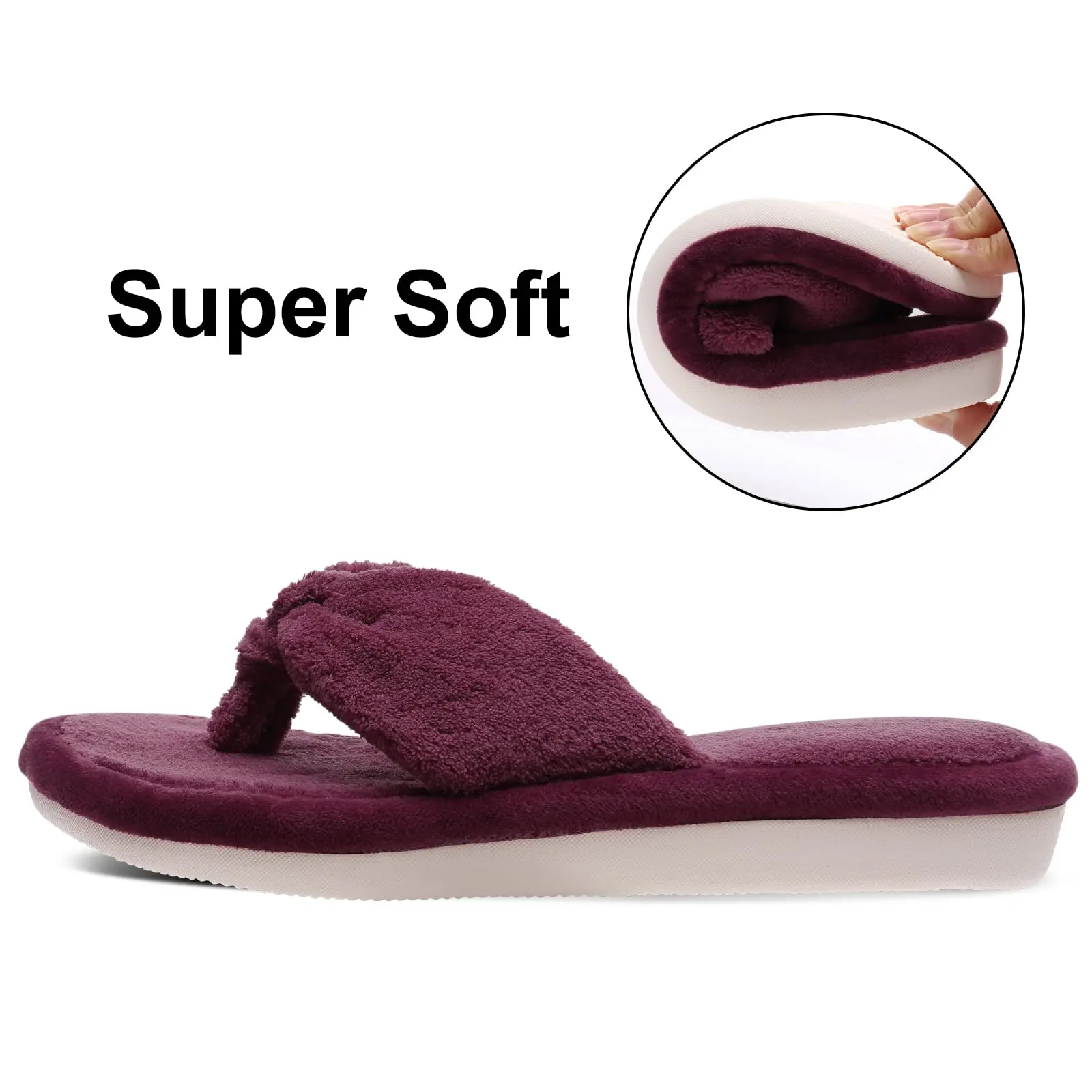 Comwarm Winter Fur Slippers Fluffy Women's Soft Plush Flats Slippers Women Home Sandals Indoor Casual Luxury Fuzzy Flip Flops 4
