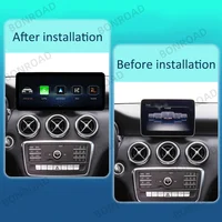 BONROAD Écran tactile multimédia sans fil CarPlay Android Auto GPS Radio 10,25 pouces 1920*720 pour Mercedes Benz Classe A GLA CLA W176 X156 C117 NTG 4.5 5.0 Airplay Autolink Mirroring Autoradio 4