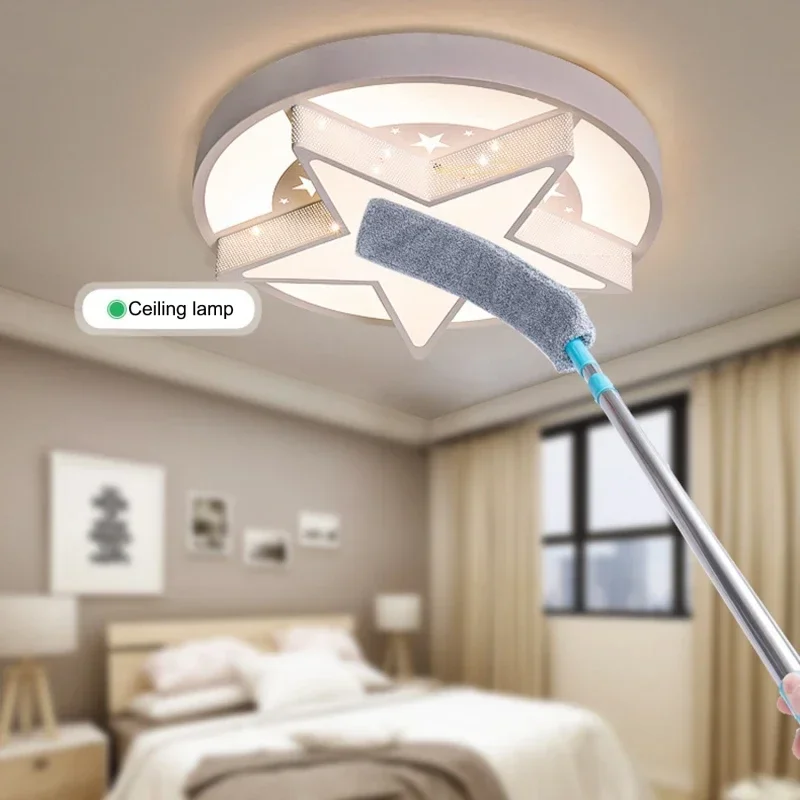 Telescopic Duster Brush Household Long Handle Mop Blinds Dust Removal Microfibre Brushes Home Clean