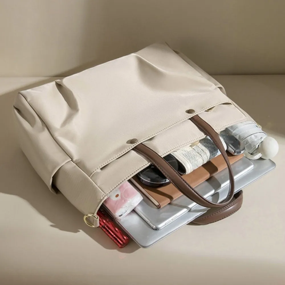 Borsa per Laptop Portatile con Tracolla 15/16 Pollici, Tasca Laterale, Borsa per Notebook Leggera a Tinta Unita, Custodia per Laptop da Viaggio - immagine 2