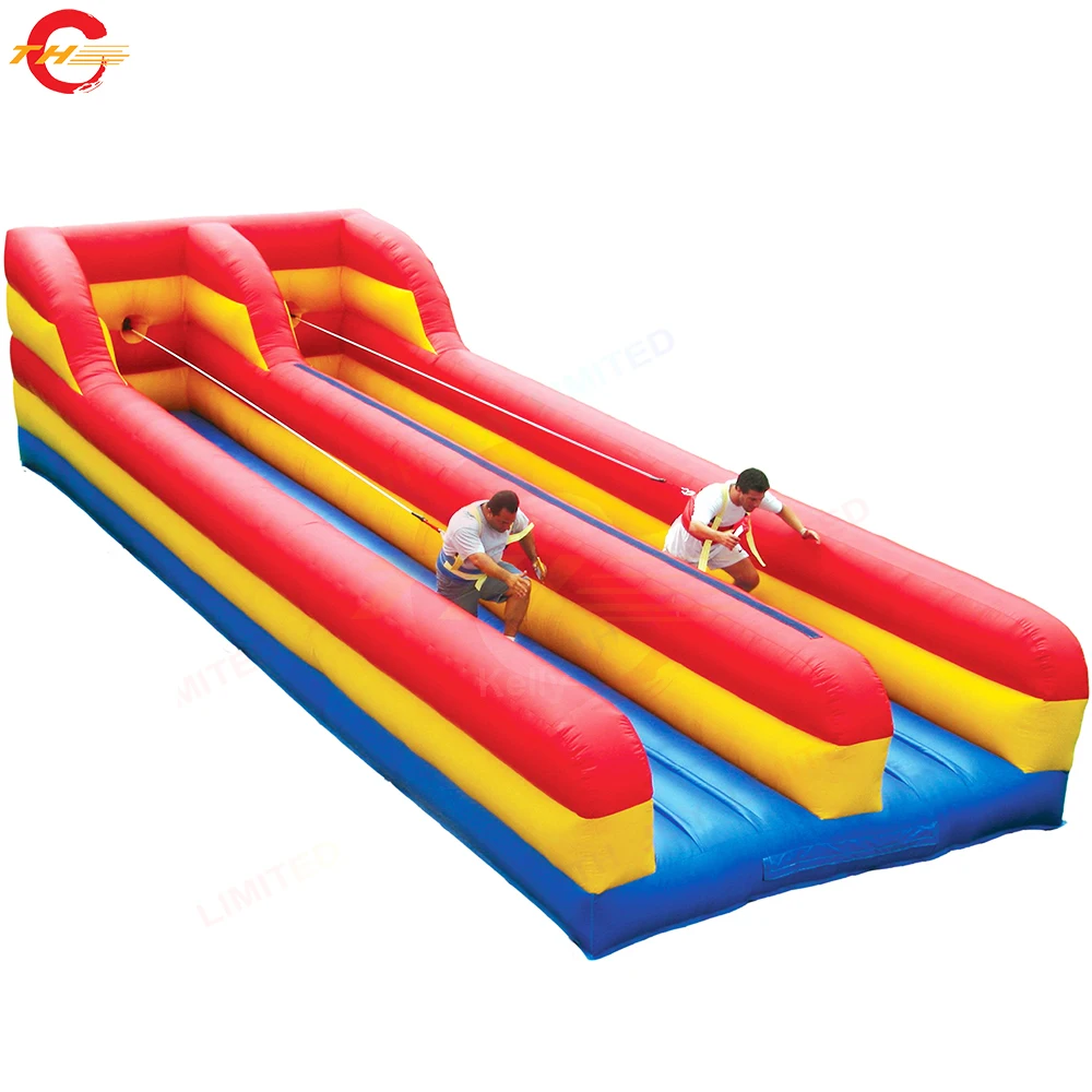

Прочная надувная игра Bungee Run для взрослых, 10 х3 м
